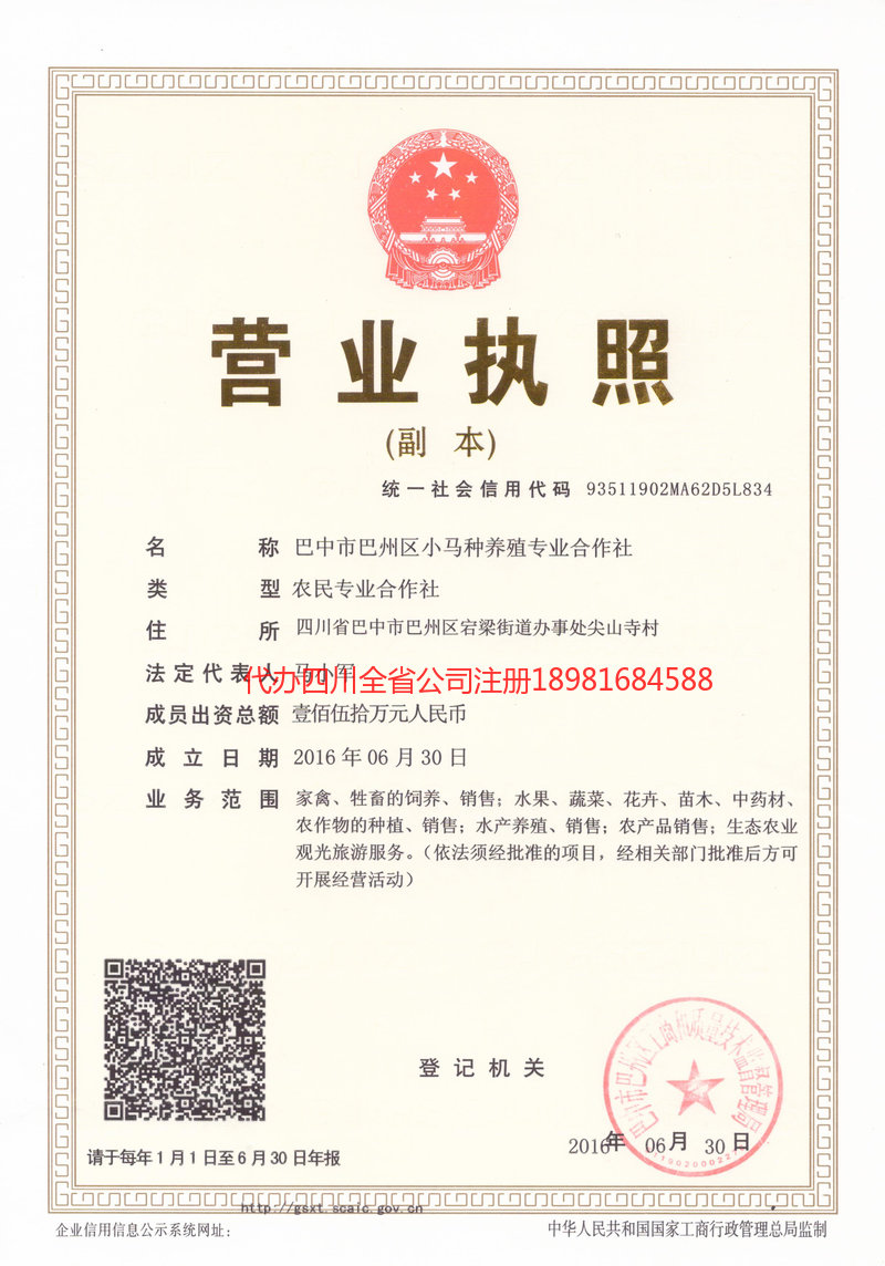 蛟河蛟河小马种养殖专业合作社